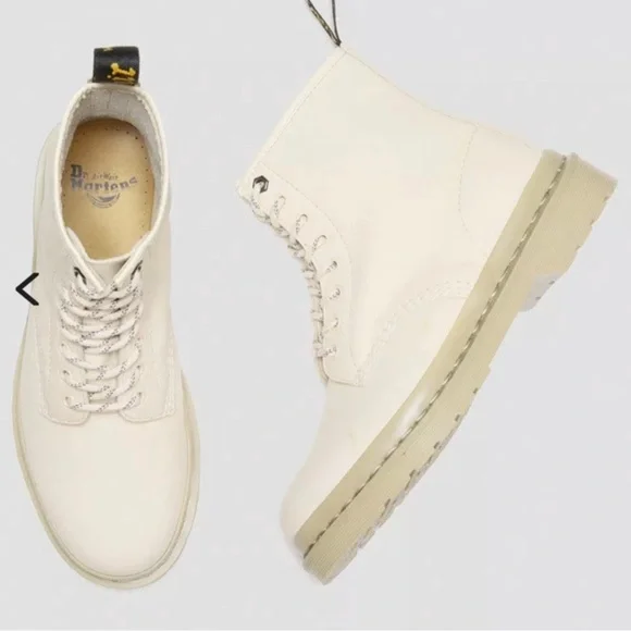 Dr Marten’s 1460 Parchment Beige Mono Milled Nubuck Leather Lace Up Boot 10 men‎ - Picture 4 of 10